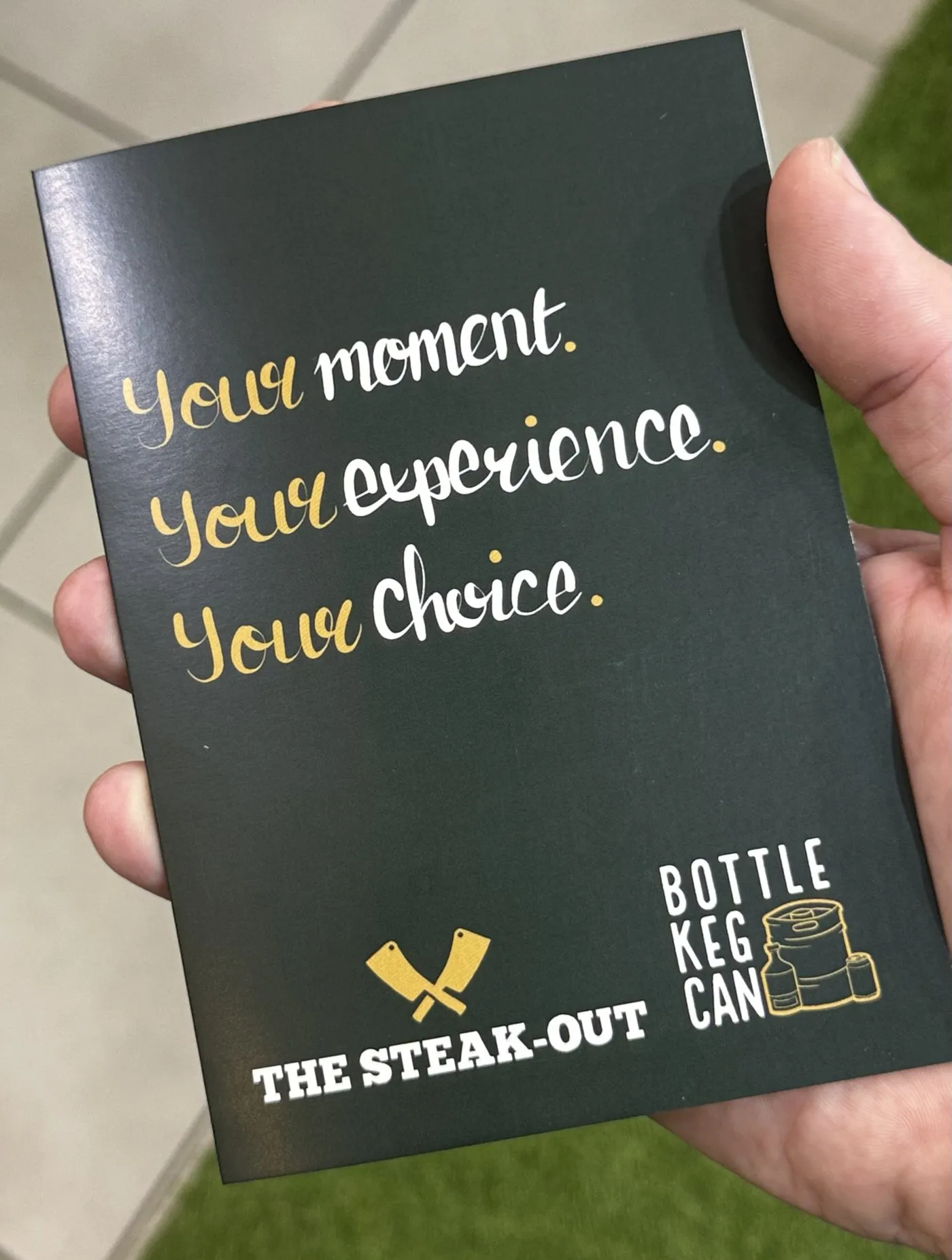 The gift wallet cover: Your moment. Your experience. Your choice.